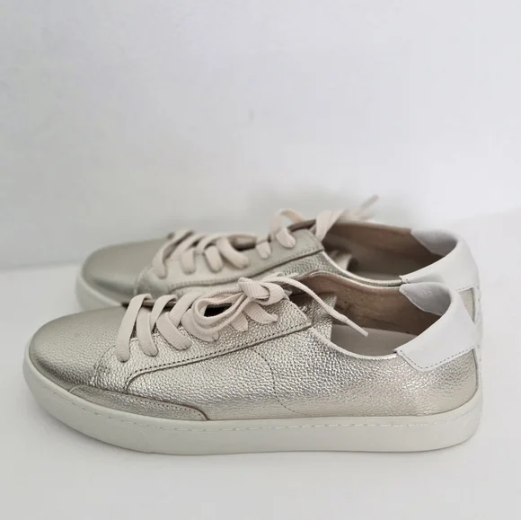 Soludos Ibiza Classic Leather Sneaker Platinum, Women's Sizes 10 New Without Box - Picture 6 of 16